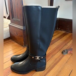 Tommy Hilfiger Black Heeled Boots
